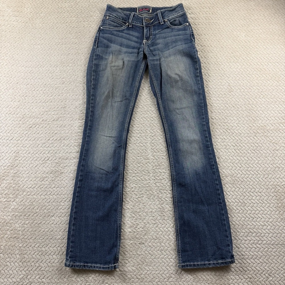Wrangler Denim Cowgirl Jeans‎ Tall Juniors 1/2X34 (27x34) Flap Pocket Western - Picture 2 of 16